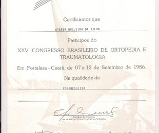 1986-09 – XXV CONGRESSO BRASILEIRO DE ORTOPEDIA E TRAUMATOLOGIA