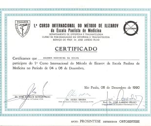 1990-12- 1 CURSO INTERNACIONAL DO METODO DE ILIZAROV DA ESCOLA PAULISTA DE MEDICINA