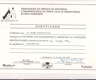 1992-05- ASSOCIACAO DO SERVICO DE ORTOPEDIA E TRAUMATOLOGIA DA SANTA CASA DE MISERICORDIA DE BELO HORIZONTE