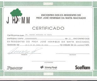 1994-06- XI ENCONTRO DOS EX-RESIDENTES DO PROF JOSE HENRIQUE DA MATTA MACHADO