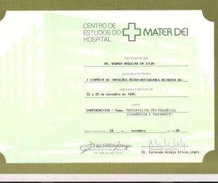 1994-11- I SIMPOSIO DE INFECCOES OSTEO-ARTICULARES DO MATER DEI