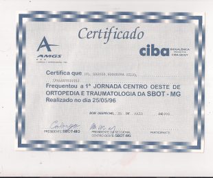 1996-05- 1 JORNADA CENTRO OESTE DE ORTOPEDIA E TRAUMATOLOGIA