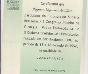 1996-05- I CONGRESSO SUDESTE BRASILEIRO