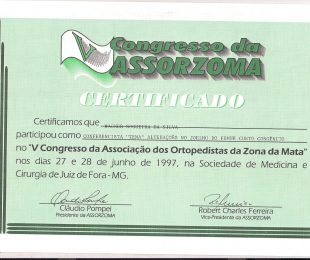 1997-06- V CONGRESSO DA ASSOCIACAO DOS ORTOPEDISTAS DA ZONA DA MATA