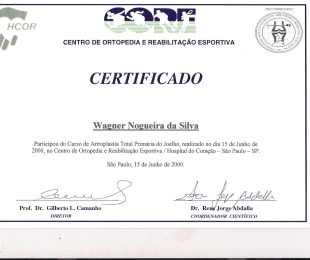 2000-06- CURSO DE ARTROPLASTIA TOTAL DO JOELHO