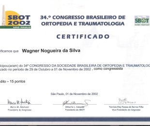 2002-11- 34 C0NGRESSO DA SOCIEDADE BRASILEIRA DE ORTOPEIDA E TRAUMATOLOGIA