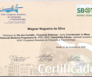 2003-11- XXXV CONGRESSO BRASILEIRO DE ORTOPEDIA E TRAUMATOLOGIA