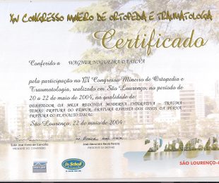 2004-05- XIV CONGRESSO MINEIRO DE ORTOPEDIA E TRAUMATOLOGIA