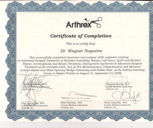 2006-09 – CERTIFICATE OF COMPLETION