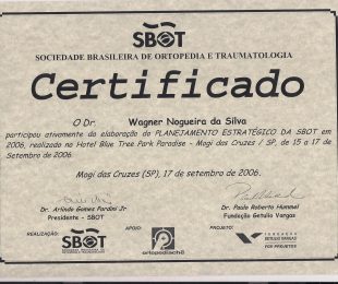 2006-09 – PLANEJAMENTO ESTRATEGICO DA SBOT