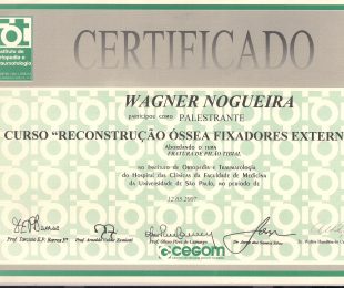2007-05 – CURSO RECONSTRUCAO OSSEA FIXADORES EXTERNOS