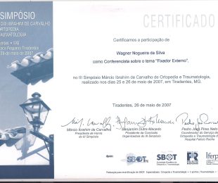 2007-05 – III SIMPOSIO MARCIO IBRAHIM DE CARVALHO DE ORTOPEDIA E TRAUMATOLOGIA
