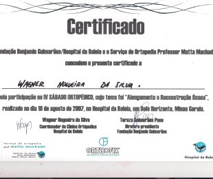 2007-08 – IV SABADO ORTOPEDICO DO HOSPITAL BALEIA