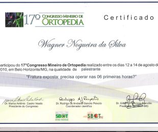 2010-08 – 17 CONGRESSO MINEIRO DE ORTOPEDIA