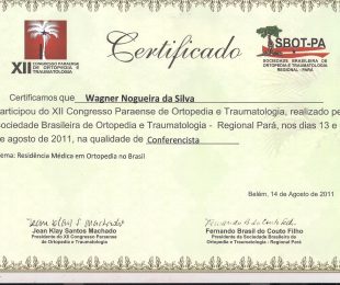 2011-08- XII CONGRESSO PARAENSE DE ORTOPEDIA E TRAUMATOLOGIA