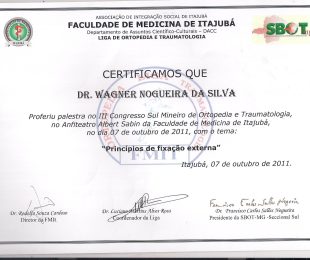 2011-10- III CONGRESSO SUL MINEIRO DE ORTOPEDIA E TRAUMATOLOGIA