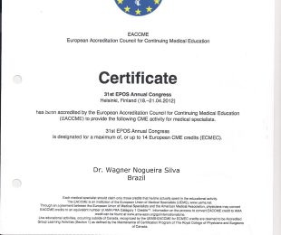 2012-04- CERTIFICATE – EACCME – EUROPEAN ACCREDITATION COUNCIL FOR CONTINUING MEDICAL EDUCATION