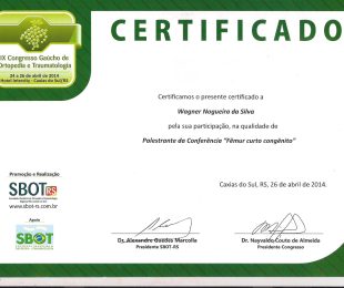 2014 -04- IX CONGRESSO GAUCHO DE ORTOPEDIA E TRAUMATOLOGIA