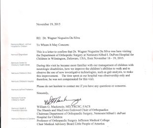 2015-11 – DEPARTMENT OF ORTHOPEDIC SUGERY AT NEMOURS