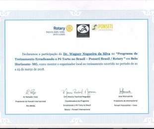 2018-03 – PROGRAMA DE TREINAMENTO ERRADICANDO O PE TORTO NO BRASIL