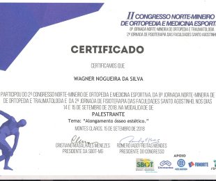 2018-09- II CONGRESSO NORTE-MNEIRO DE ORTOPEDIA E MEDICINA ESPORTIVA