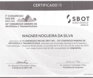 2020-06- 1 CONGRESSO ONLINE SBOT-MG – 22 CONGRESSO MINEIRO DE ORTOPEDIA E TRAUMATOLOGIA