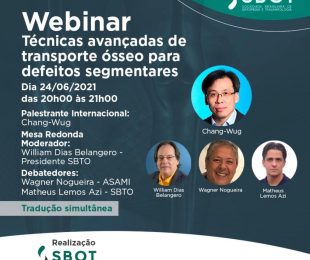 <strong>WEBINAR – TECNICAS AVANÇADAS DE TRANSPORTE ÓSSEO PARA DEFEITOS SEGMENTARES</strong>