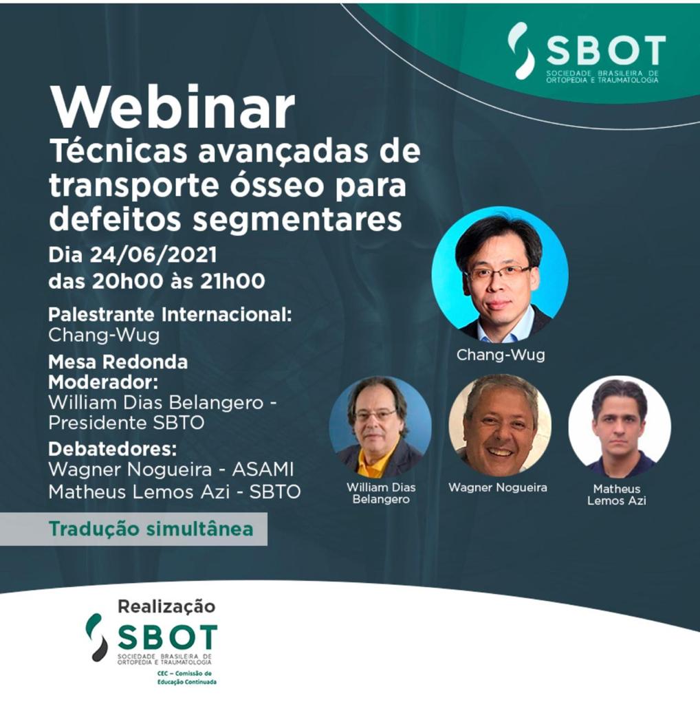<strong>WEBINAR – TECNICAS AVANÇADAS DE TRANSPORTE ÓSSEO PARA DEFEITOS SEGMENTARES</strong>