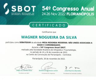 SBOT – 54º CONGRESSO ANUAL – FLORIANÓPOLIS