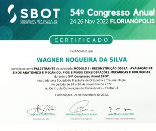 SBOT – 54º CONGRESSO ANUAL – FLORIANÓPOLIS