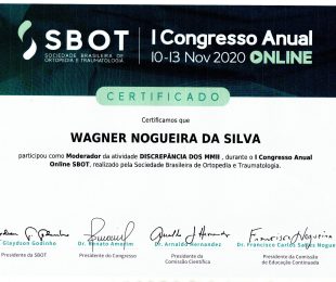 SBOT – I CONGRESSO ANUAL ONLINE