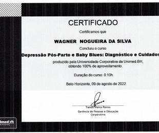 CURSO UNIMED – DEPRESSÃO PÓS-PARTO E BABY BLUES