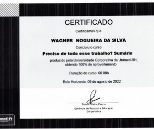 CURSO UNIMED – PRECISO DE TODO ESSE TRABALHO? SUMARIO